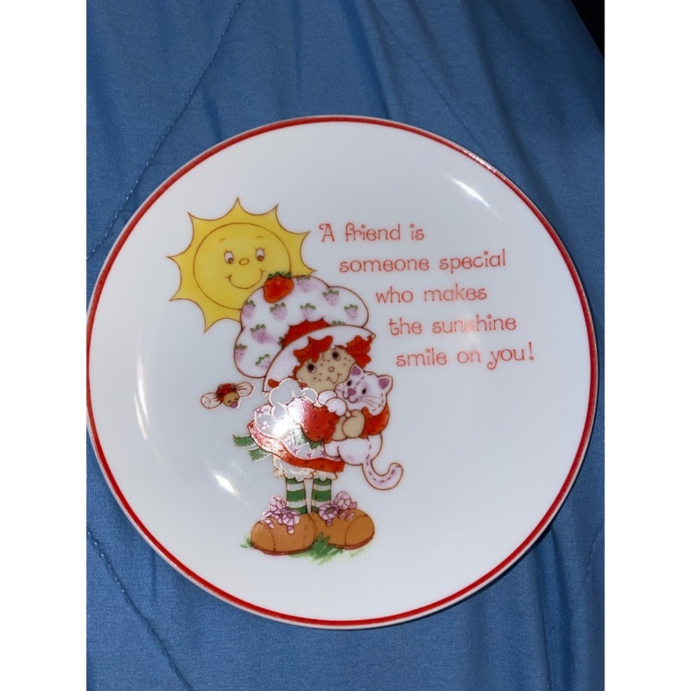 Vintage Strawberry Shortcake Decorative Plate ✨💓